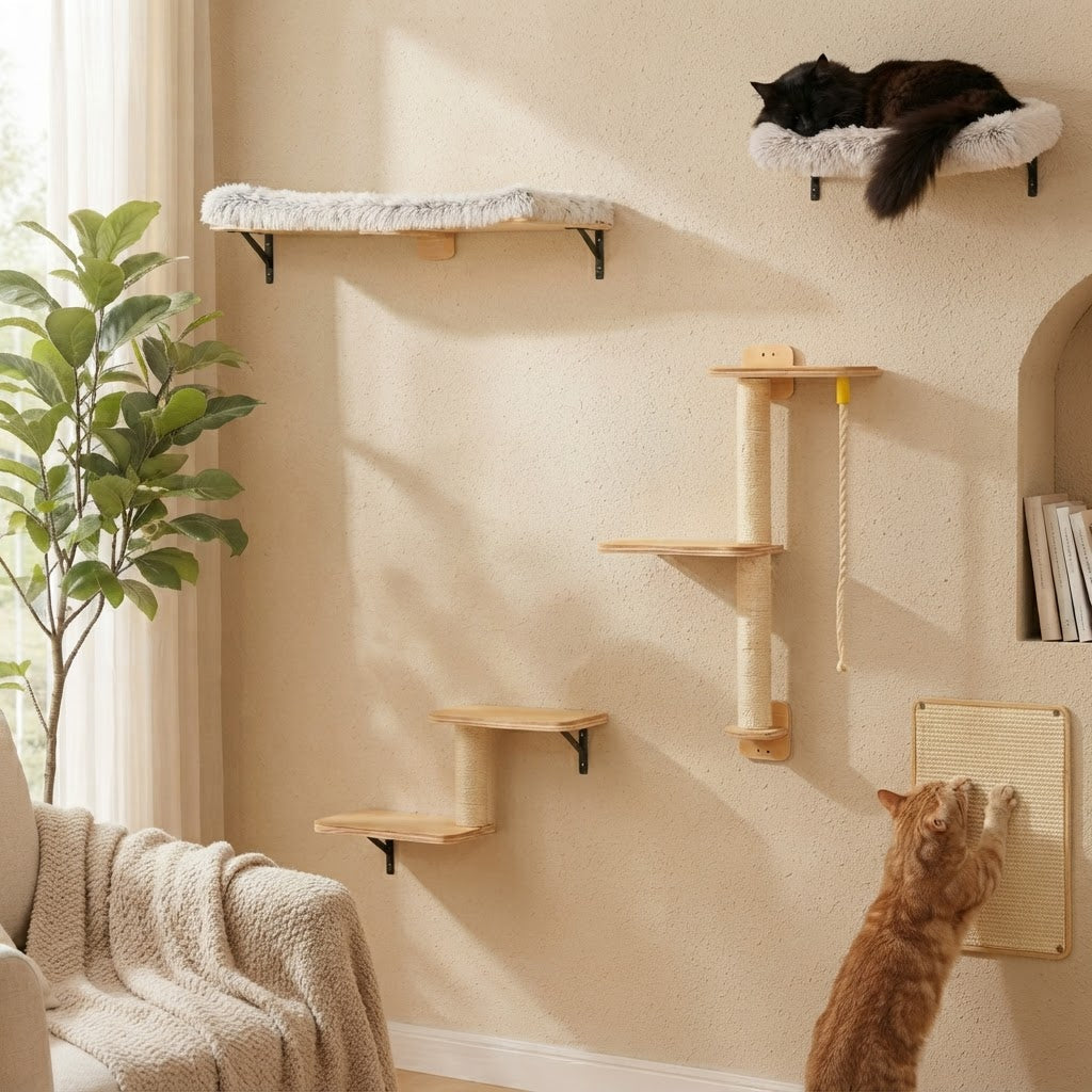 Étagères murales pour chat