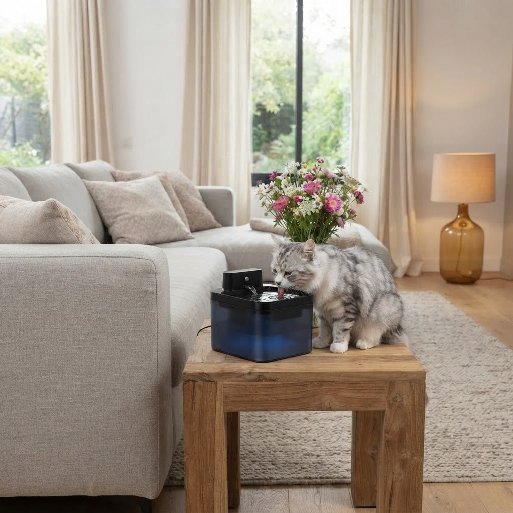 Fontaine à eau automatique pour chat - 2,2 L